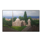 Mosquée et paysage naturel – Peinture à l’huile originale – Art islamique
