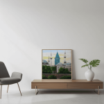 Mevlana Museum of Konya – Original Oil Painting – Islamic Wall Art