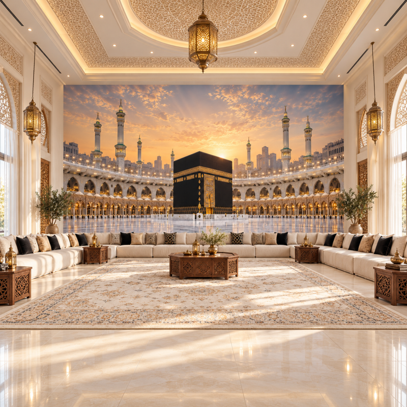 Isslamic Background Wafa Noor Islamic Kaaba Wallpaper Ideas for Peaceful Islamic Interiors